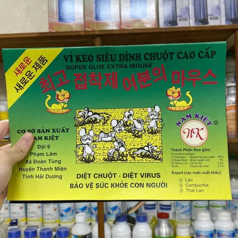 10 miếng keo dính chuột NAM KIỆT có sẵn mồi dụ chuột, keo dính chắc, chuột khó thoát