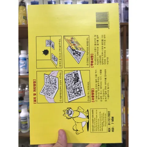 Keo dính chuột ĐẠI PHÁT vàng, nguyên liệu Hàn Quốc, dính cực chắc, có sẵn mồi thu hút chuột