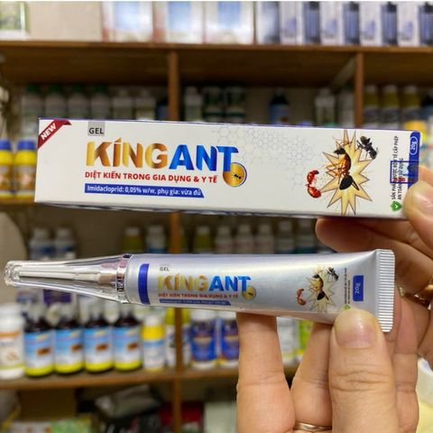 Thuốc diệt kiến KINGANT diệt cả đàn kiến an toàn trong gia dụng y tế dạng gel tuýp 20g hàng Việt Nam