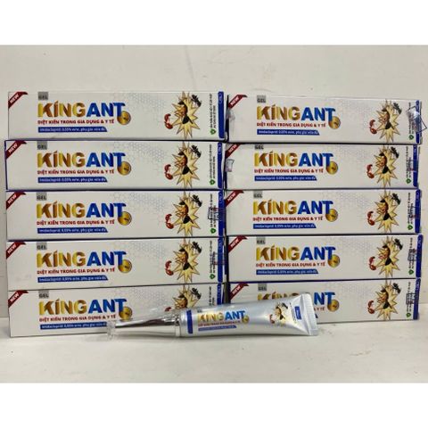 Thuốc diệt kiến KINGANT diệt cả đàn kiến an toàn trong gia dụng y tế dạng gel tuýp 20g hàng Việt Nam