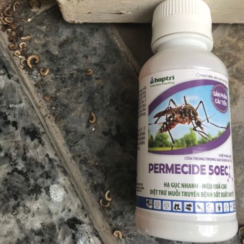 Thuốc diệt cuốn chiếu PERMECIDE 50 EC, diệt cả các loại côn trùng khác, sản phẩm Hợp Trí, chai 100ml