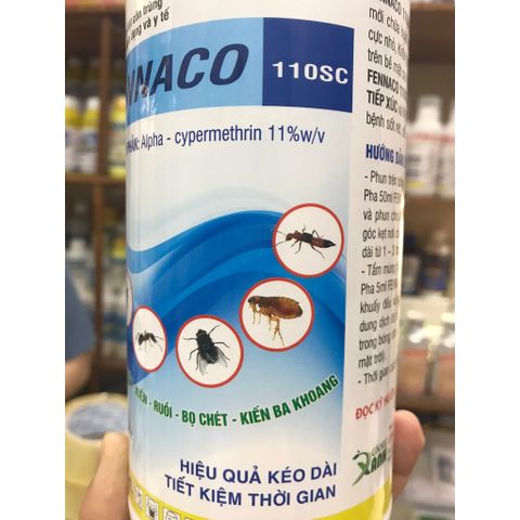 Thuốc diệt kiến ba khoang FENNACO 110SC, diệt cả các loài côn trùng khác, chai 1 lít