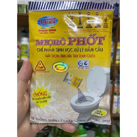 Bột xử lý hầm cầu MICRÔ PHỐT phòng chống tắc nghẽn, khử mùi hôi, hàng Việt Nam chất lượng cao