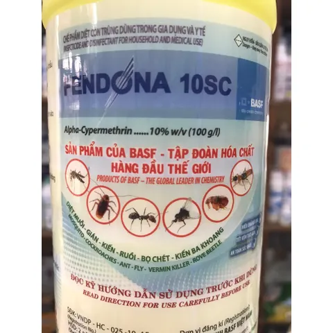 Thuốc diệt muỗi FENDONA 10SC, hạ gục hiệu quả, phòng chống sốt xuất huyết, sản phẩm BASF, chai 1 lít