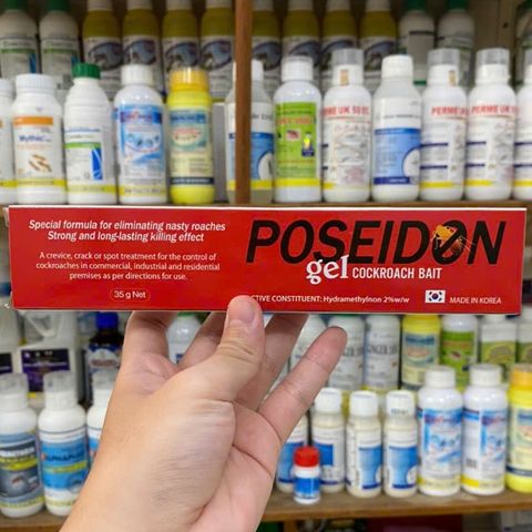 Thuốc diệt gián chuyên dụng POSEIDON diệt hiệu quả các loại gián kể cả gián đức dạng gel tuýp 35g
