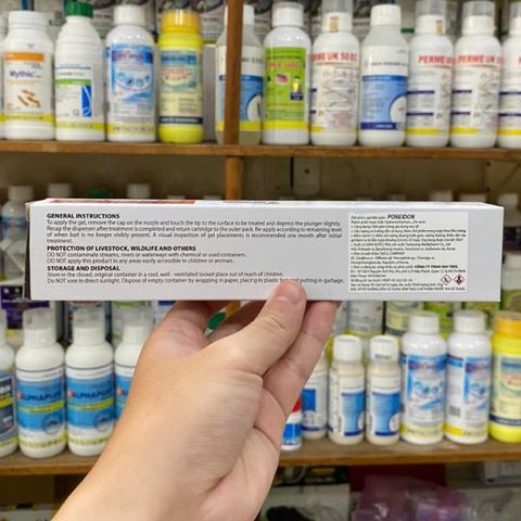 Thuốc diệt gián chuyên dụng POSEIDON diệt hiệu quả các loại gián kể cả gián đức dạng gel tuýp 35g