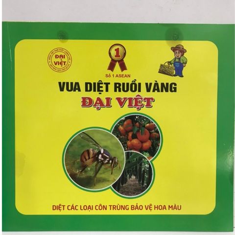 Keo dính ruồi vàng ĐẠI VIỆT, bắt các loại ruồi vàng, bướm mắt đỏ, các loại côn trùng gây hại hoa màu