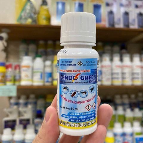 Thuốc diệt rết FENDO GREEN 100 SC, diệt cả ruồi, muỗi, cuốn chiếu..., chai 50ml