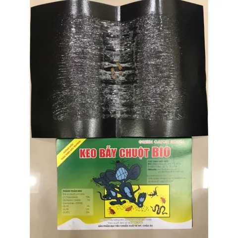 10 miếng keo dính chuột nhắt BIO có sẵn mồi dụ chuột, keo dính chắc, chuột đã vào thì không thể thoát