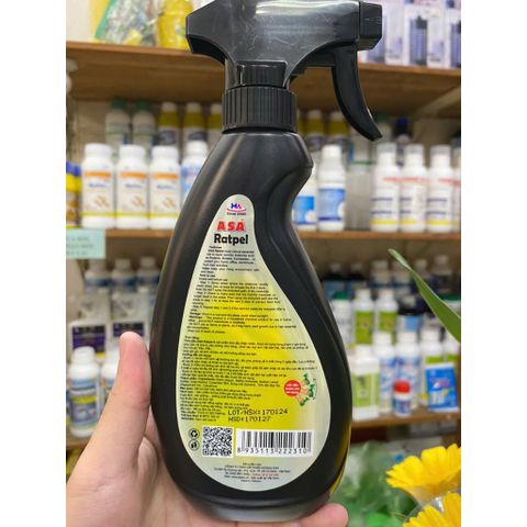Tinh dầu xua đuổi chuột ASA RATPELL trong xe hơi, nhà cửa, kho hàng, văn phòng,..., chai 300ml