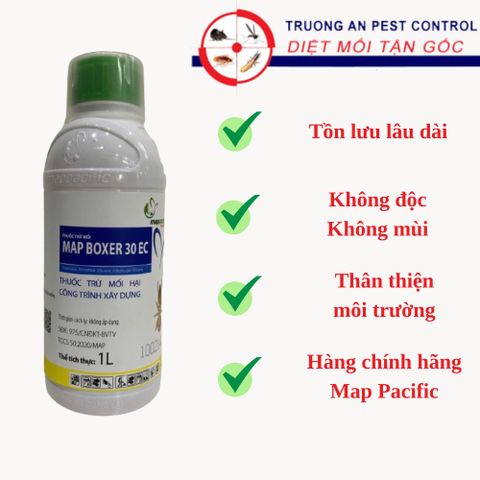 Thuốc diệt mối MAP BOXER 30EC không mùi không độc, diệt mối lan truyền, tồn lưu lâu, chai 1 lít