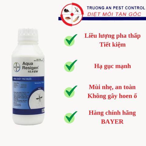 Thuốc diệt muỗi AQUA RESIGEN 10,4 EW, sản phẩm BAYER, chai 1 lít