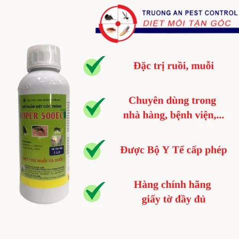 Thuốc diệt ruồi muỗi Viper 500EC hiệu quả cao, được Bộ Y Tế cấp phép chai 1 lít xuất xứ Việt Nam