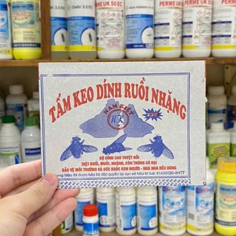 50 miếng keo dính ruồi NAM KIỆT, kích thích ruồi nhặng bu vào, chuyên dùng cho nhà hàng, nhà ở...