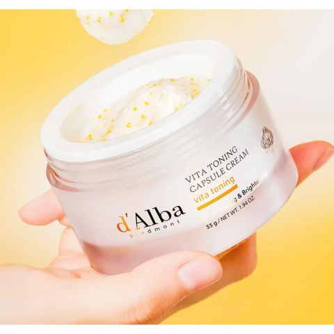 Kem dưỡng D'alba Vita Toning Capsule Cream dưỡng sáng da cấp ẩm sâu 55gr