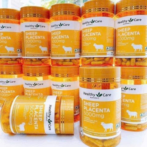 Viên Uống Nhau Thai Cừu Healthy Care Sheep Placenta 5000 mg - Tăng Cường Sức Khỏe & Làm Đẹp Da 100 viên - Sản Phẩm Từ Úc