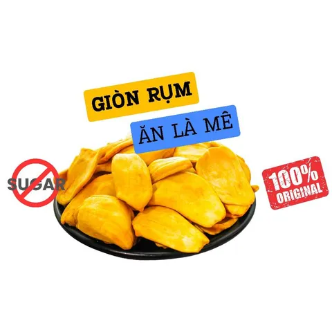 Mít thái sấy GIÒN, xốp, thơm ngon, giòn rụm, không đường, gói 300G - Viza Food