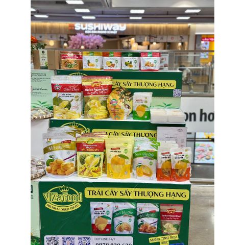 Xoài sấy dẻo nguyên vị, rất ít xơ, ít đường, chất lượng thượng hạng,túi 100G-Viza Food