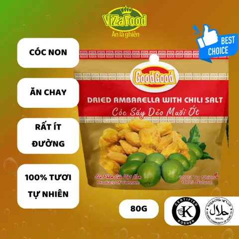 Cóc non sấy dẻo vị muối ớt, chua chua, cay cay tự nhiên, không hóa chất - túi 100g