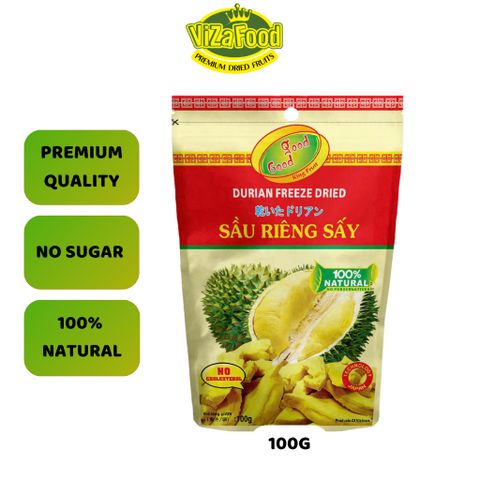 [TRIAL OFFER -40%]Good Good freeze-dried durian 100g, bar, crispy, fatty - Viza Food