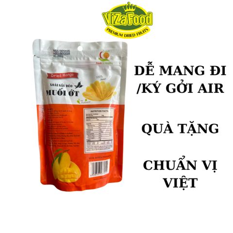 1KG Dried mango with mildly spicy salt and chili flavor, whole pieces, low fiber, soft - Viza Food