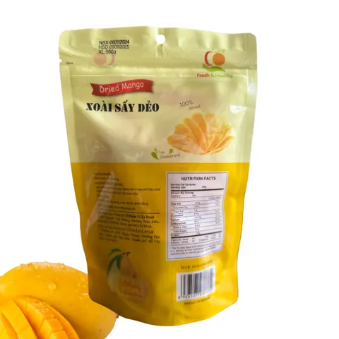 [500G]Natural original dried mango, premium quality, bag - Viza Food