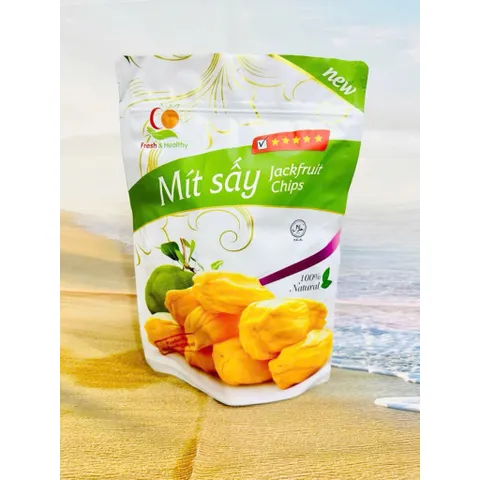 Special dried jackfruit, less sticky to teeth, No sugar, crispy, 200G package - Viza Food