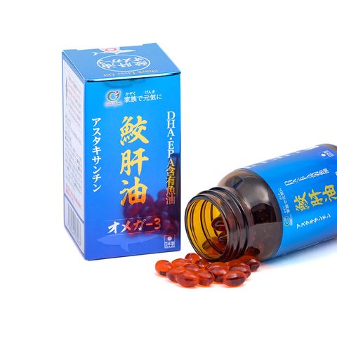 Viên uống dầu gan cá mâp Shark Liver Oil Omega-3 Japan 90 viên