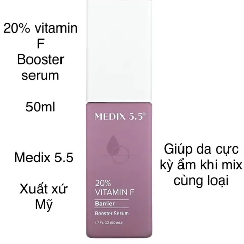 [MỸ] 20% vitamin F booster serum 50ml Medix5.5 sự kết hợp đẩy mạnh độ ẩm căng bóng mịn trẻ hoá da