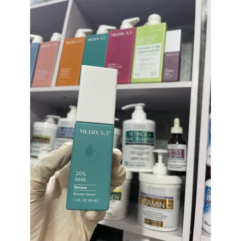 [MỸ] serum 20% AHA/ PHA Booster 50ml pH5.5  Medix 5.5 làm sạch da, sáng da, làm chậm quá trình lão hoá & dưỡng ẩm cho da