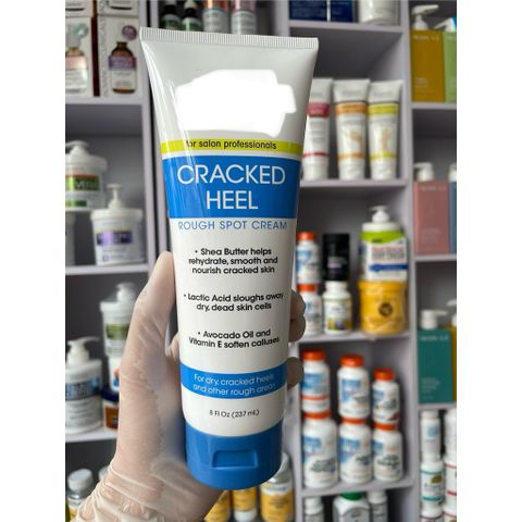 [MỸ] Cracked Heel Rough Spot Cream dành cho gót chân  237ml Bơ hạt mỡ, Axit Lactic, Dầu bơ, vitamin E