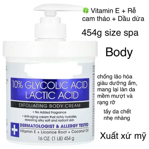 [Mỹ] Kem dưỡng Bulgarian Rose 454g size spa dưỡng ẩm phục hồi da khô