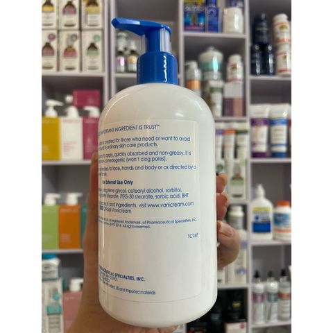 [MỸ] VANICREAM Moisturizing Lotion, For Sensitive Skin, Fragrance Free, 453 g