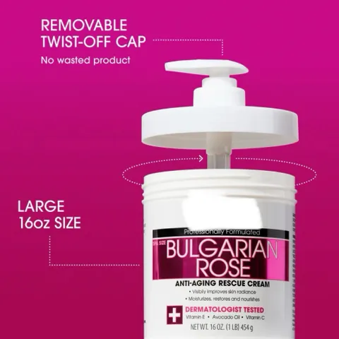 [Mỹ] Kem dưỡng Bulgarian Rose 454g size spa dưỡng ẩm phục hồi da khô