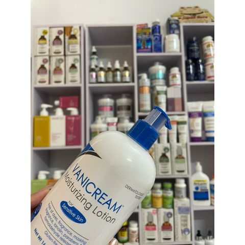 [MỸ] VANICREAM Moisturizing Lotion, For Sensitive Skin, Fragrance Free, 453 g