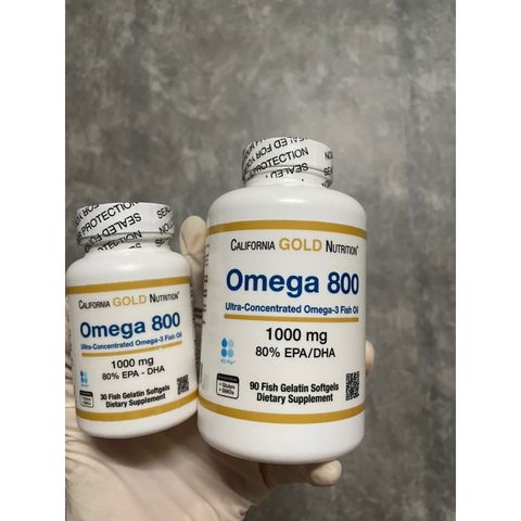 [Mỹ ] Viên đâu cá  California Gold Nutrition Omega 800 Pharmaceutical Grade Fish Oil 30 viên