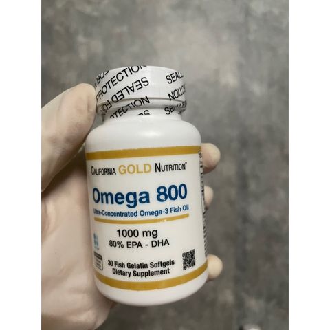 [Mỹ ] Viên đâu cá  California Gold Nutrition Omega 800 Pharmaceutical Grade Fish Oil 30 viên