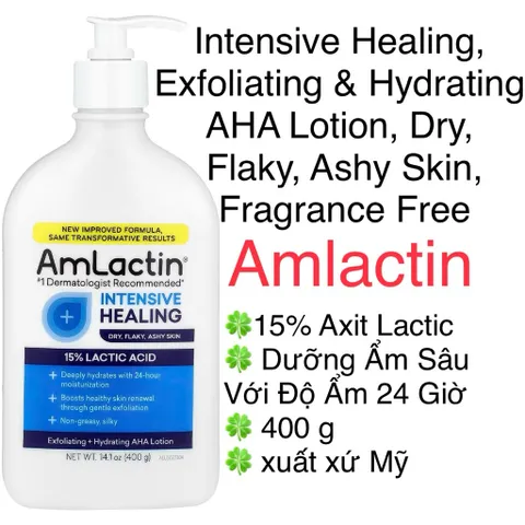 [MỸ] Daily Nourish Lotion 400 g Exfoliating + Hydrating AHA Lotion Amlactin