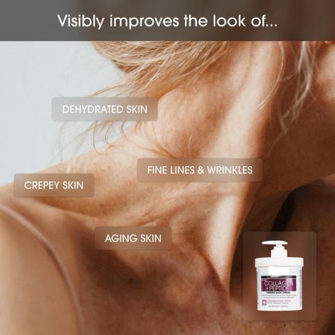 [MỸ] Collagen + Peptide Firming Bodo Cream Ad_van~cced Clini~ ccals 454g Nâng cơ săn dưỡng ẩm VitaminE Bơ hạt mỡ Lô hội