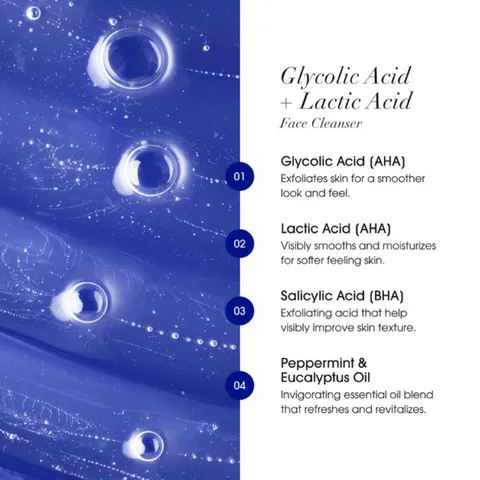 [MỸ] Sữa rữa mặt Glycolic Acid + Lactic Acid Cleanser 347ml