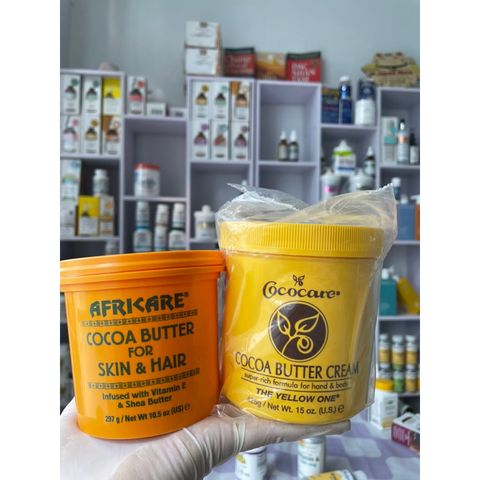 [MỸ] Cream Cocoa Butter for Skin & Hair Africare 297g chăm sóc body & tóc Bơ ca cao