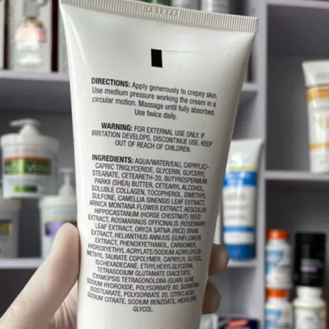 [MỸ] Crepey Skin Wrinkle Smoothing Cream 237ml giảm nếp nhăn trên các vùng da, vitamin E hạt dẻ ngựa