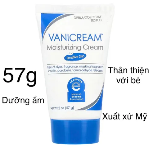 [MỸ] Moisturizing Cream, For   Skin, Fragrance Free, 57g Vanicream dưỡng ẩm
