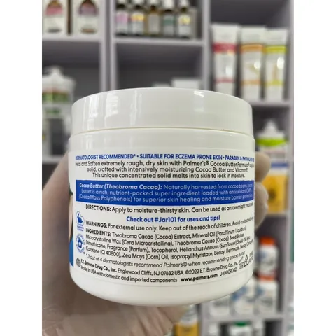 [MỸ] Cream Cocoa Butter Formula with Vitamin E Palmer's 100g dưỡng ẩm chuyên sâu 48h da chàm làm mịn săn chắc da