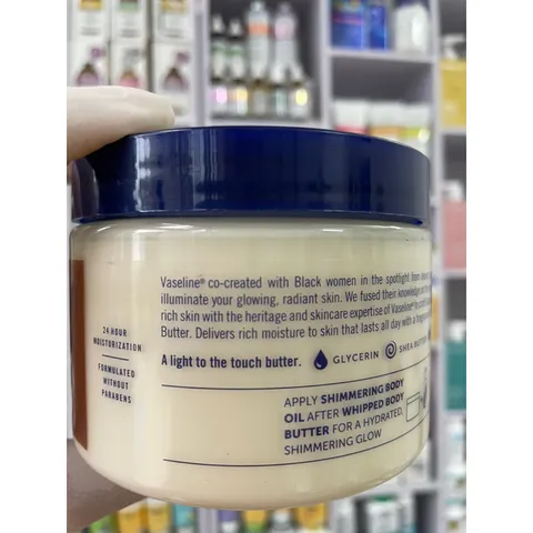 [MỸ] cream Illuminate Me Whipped Body Butter 325ml Vaseline Dưỡng ẩm 24 giờ