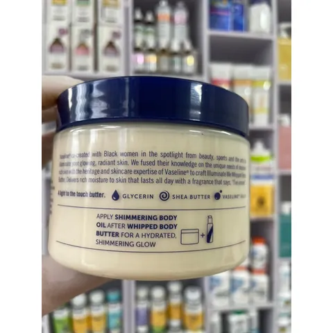 [MỸ] cream Illuminate Me Whipped Body Butter 325ml Vaseline Dưỡng ẩm 24 giờ