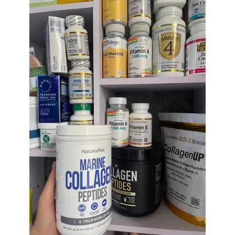 [Mỹ] Bột collagen peptides marine thủy phân chiếc xuất từ Cá hỗ trợ tóc, da, móng, khớp..244g Natures Plus