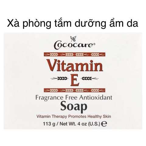 [MỸ] xà phòng tắm dưỡng da Vitamin E Soap Fragrance Free 113g mịn màng da