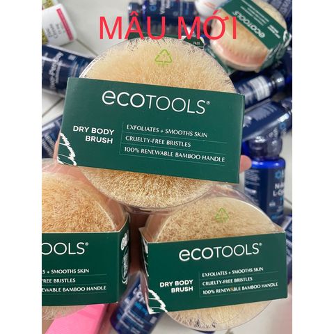 [MỸ] EcoTools, Bàn chải cơ thể khô, 1 Bàn chải giúp thư giản và mịn da, lưu thông