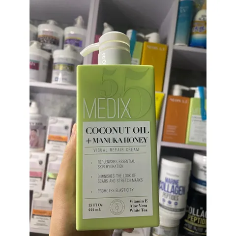 [MỸ] Medix 5.5 Coconut Oil Manila Honey Vision Restoration Cream Dầu dừa + Kem phục hồi mật ong Manuka Da khô Da sậm màu